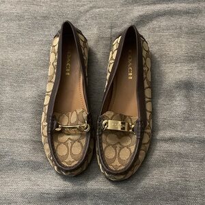 Coach Women's Brown Patterned Loafers